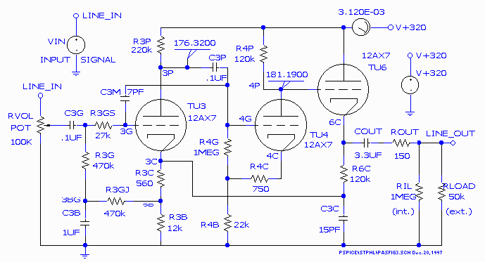 Figure 2. The modified PAS line amplifier