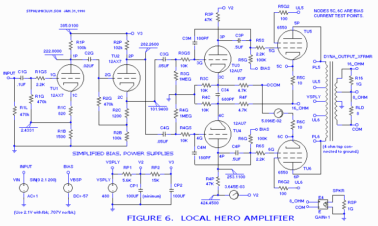 Figure 6. The "Local Hero" amplifier: a modified Dynaco Mark III