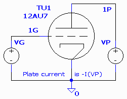 Triotest.sch Circuit for obtaining triode plate curves.